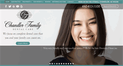 Desktop Screenshot of chandlerfamilydentalcare.com